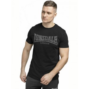 Lonsdale Kai Αθλητικό Ανδρικό T-shirt Μαύρο με Λογότυπο ΑΝΔΡΙΚΑ  