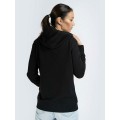 LONSDALE FLOOKBURGH Women's Hooded Sweatshirt BLACK Γυναικεία μπλούζα με Κουκούλα Μαύρη 