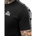 Lonsdale Brindister Ανδρικό T-Shirt Μαύρο με ρίγα στο μανίκι