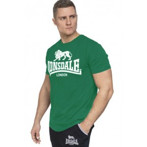 Lonsdale Αθλητικό Ανδρικό T-shirt Πράσινο με Λογότυπο