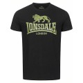 Lonsdale Αθλητικό Ανδρικό T-shirt Μαύρο με χακί Λογότυπο