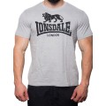 Lonsdale Αθλητικό Ανδρικό T-shirt Γκρι με Λογότυπο