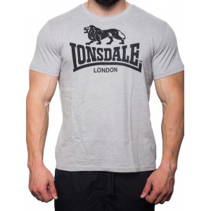 Lonsdale Αθλητικό Ανδρικό T-shirt Γκρι με Λογότυπο ΑΝΔΡΙΚΑ  