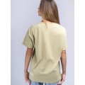 Women's T-Shirt Benlee Oversized LULA - Olive Green/White
