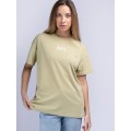 Women's T-Shirt Benlee Oversized LULA - Olive Green/White