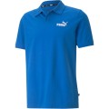 Puma Essentials Ανδρικό T-shirt Polo Μπλε ρουά μονόχρωμο