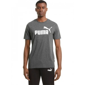 Puma Essentials Ανδρικό Αθλητικό T-shirt Κοντομάνικο Γκρι σκούρο