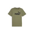 Puma logo Ανδρική Μπλούζα Κοντομάνικη Olive Green