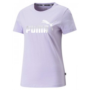 Puma Essentials Γυναικείο T-shirt Λιλά με Στάμπα ΓΥΝΑΙΚΕΙΑ 