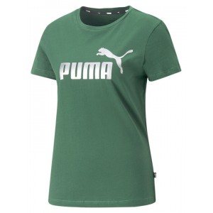 Puma Essentials Γυναικείο T-shirt Πράσινο με Στάμπα ΓΥΝΑΙΚΕΙΑ 
